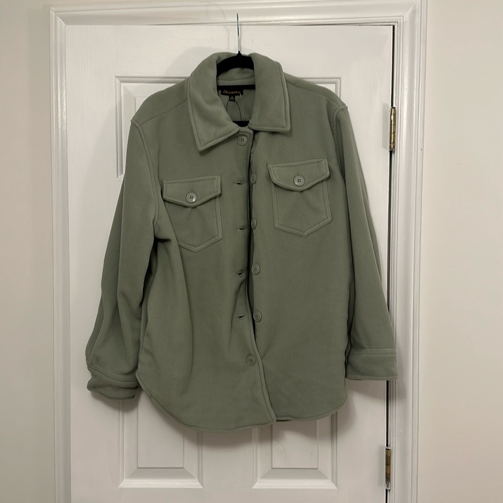 Soft button up shacket from Buckle
